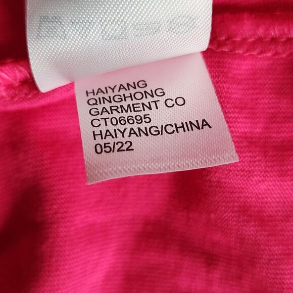 Isaac Mizrahi NWT Girls Pink Ruffle Blouse – Floral Embroidered Top Size L - Picture 5 of 12